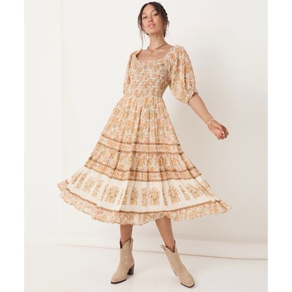 Spell and the Gypsy Collective 
Juniper Shirred Dress Color Combo - Cream XS - Picture 15 of 15